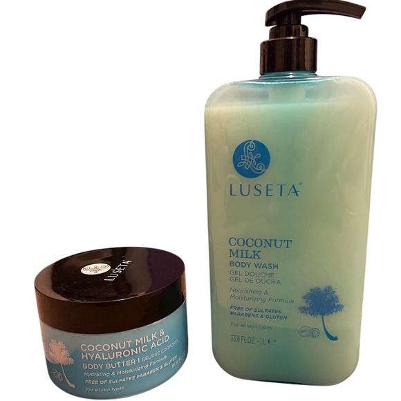 Luseta Other - Luseta Coconut Milk Body Wash & Body Butter Set | 33.8 oz + 16.9 oz
